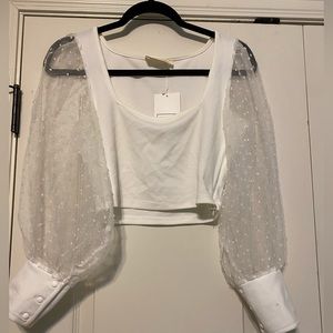 Boutique cropped shirt